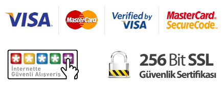 Visa, Mastercard, Verified by Visa, Mastercard SecureCode, 256 bit SSL secure payment